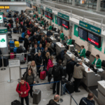 Long lines of people as Aer Lingus cancels 47 flights after a security breach