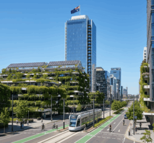 A quiet street in Australia as it emerges as a leader in eco-friendly travel