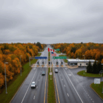 Empty road as Canadian travel decline in September 2025