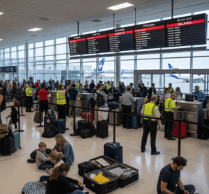 Long lines at airports as passengers stranded - Oct 2025