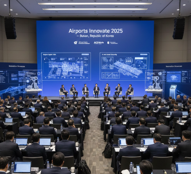 Airports Innovate 2025 meet in Busan, discussing the future of aviation