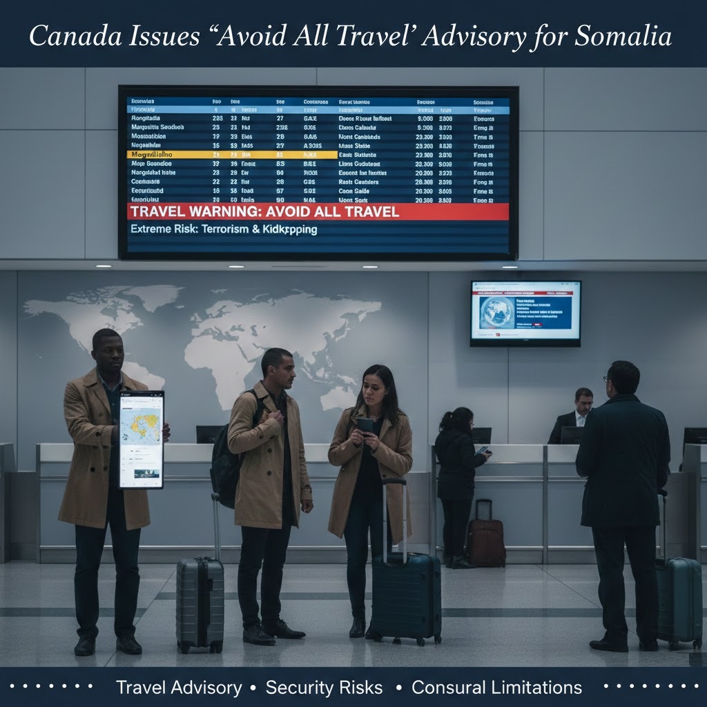 Canada issues a strict warning advising citizens to avoid all travel to Somalia