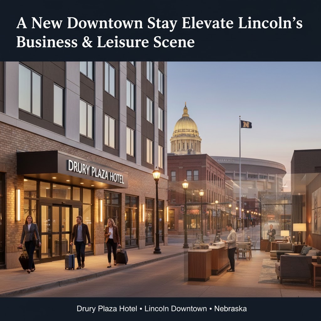 Drury Plaza Hotel Lincoln Downtown opens as a new hub for business and leisure travelers in Nebraska.
