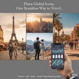 France, USA, and Spain lead 2025 travel trends powered by top apps for easy flights and hotel bookings.