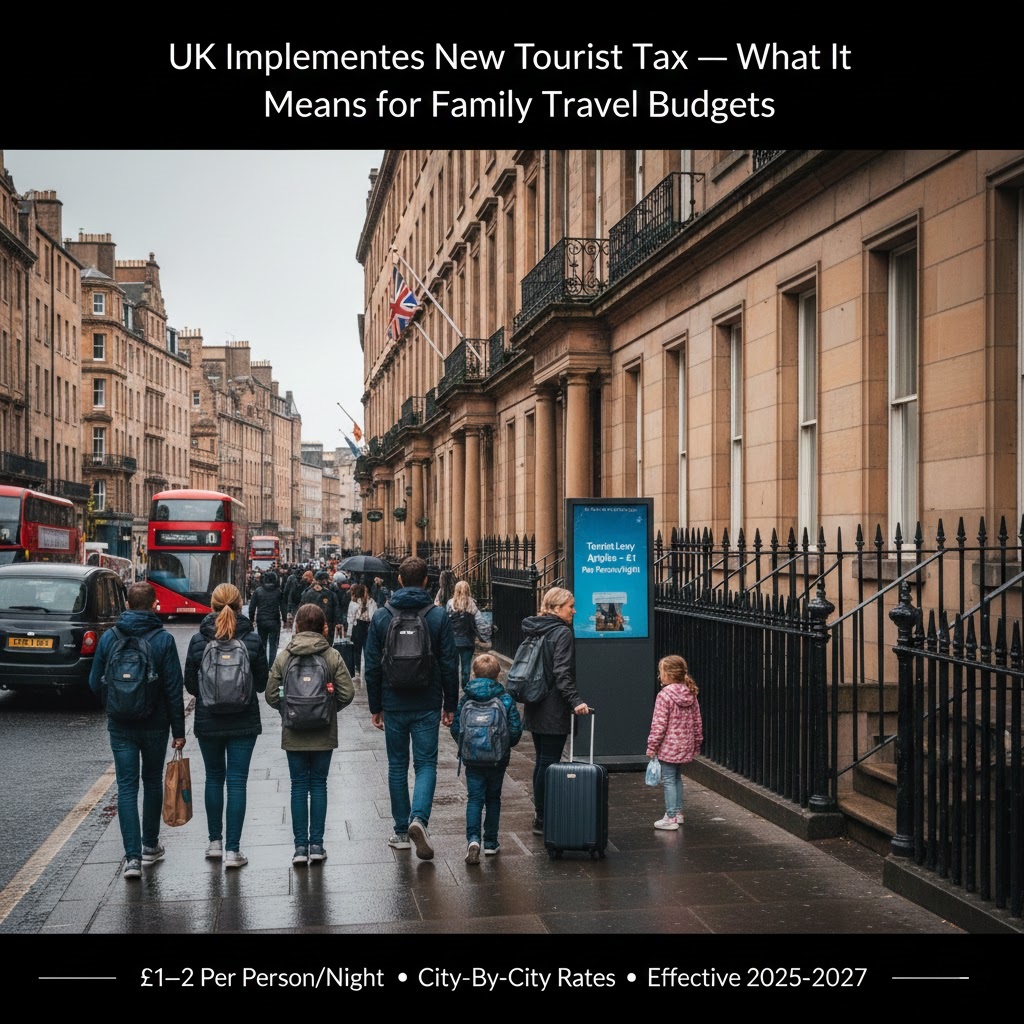 The United Kingdom introduces a nightly tourist tax