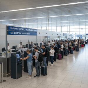 EU Entry/Exit System rollout causing border delays of up to three hours.