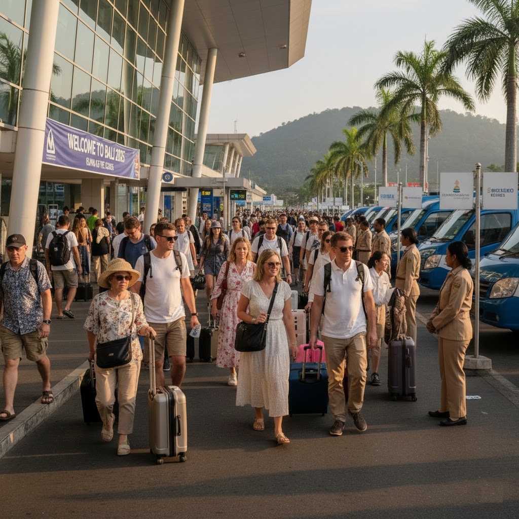 Bali welcomes 7 million visitors in 2025, marking a major tourism boom.