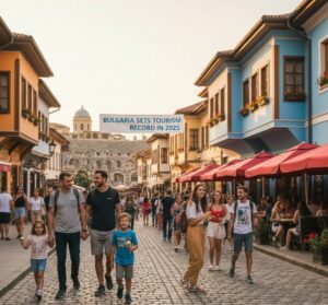 Happy tourists visiting Bulgaria as it achieves record tourism numbers in 2025