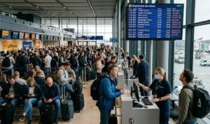 Major European airports experience growing delays and cancellations across key travel hubs.