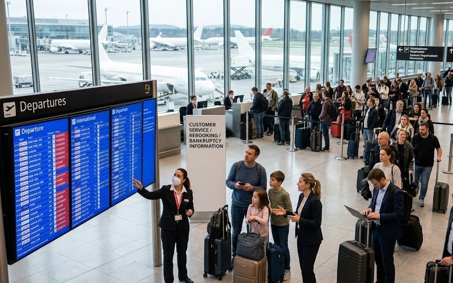 Switzerland becomes part of a growing global airline bankruptcy trend as financial pressure mounts across the aviation industry.