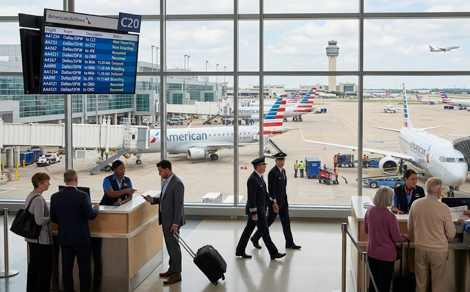 American Airlines resumes US flight operations after resolving a critical technology outage that temporarily disrupted departures.