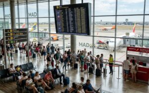 Stranded passengers as flight delays and cancellations impact Madrid and other major European routes