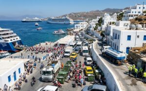 A view of Greece’s island community as it faces mounting pressure from intense summer tourism