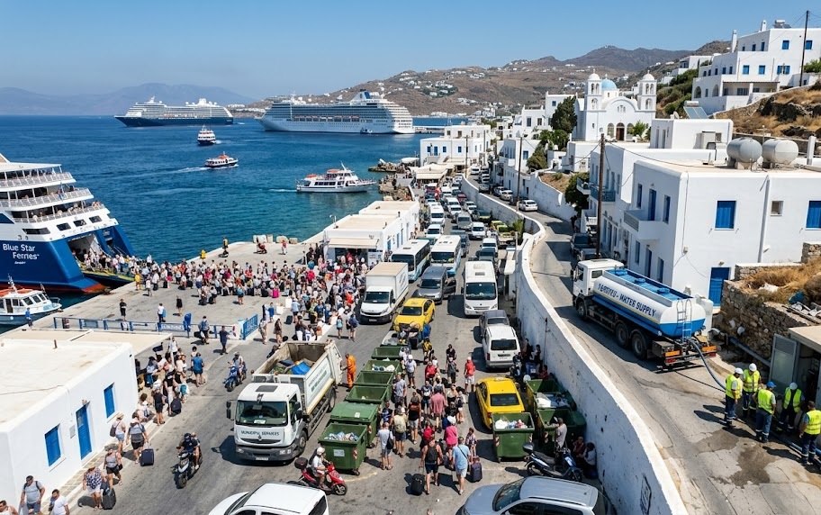 A view of Greece’s island community as it faces mounting pressure from intense summer tourism