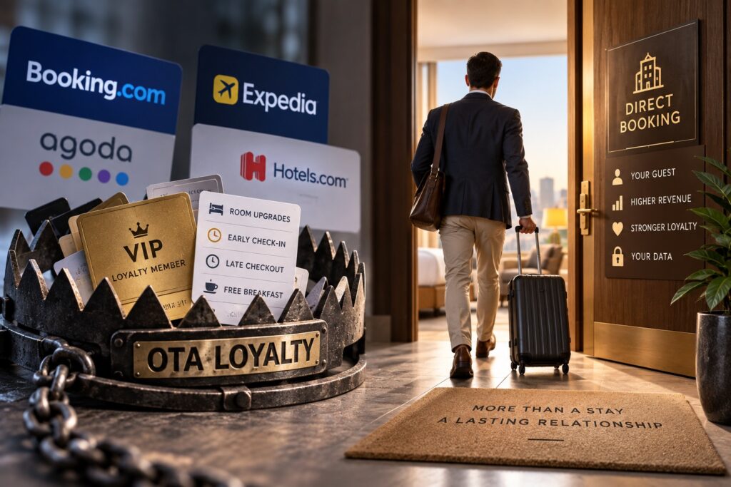 Is your hotel acquiring guests or renting them from OTAs?