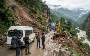 Landslides in Nepal disrupt tourist and trekking routes, affecting travel access across popular destinations and mountain areas.