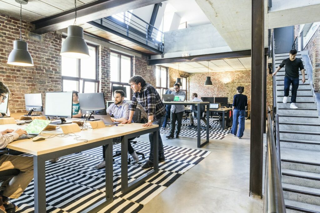 Startup team collaborating on agentic hotel technology funding