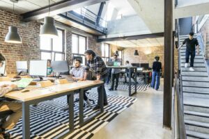Startup team collaborating on agentic hotel technology funding
